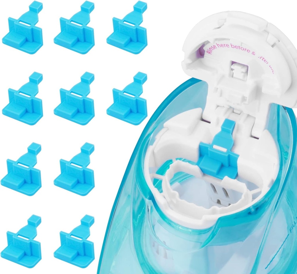 Silicone Saltwater Pods Refills אביזרים תואם Navage Nasal Care - Save Saltwater Pods for Easy Operation (10 Pack-Blue)