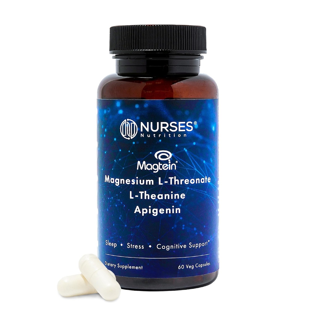 בדיקה קלינית - Premium High Absorption Magnesium Sleep Supplement - Magnesium L-Threonate L-Theanine Apigenin - Sleep & Stress Support - Third Party Tested - Made in USA - Gluten Freeten
