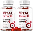 (2 Pack) Vital Grow XL Male Gummies - Men's Performance Gummies של Men's Performance GummiesssMG 1050 Vital GrowXL, Vital growth Gummy Advanced Gomitas Formula, 120 מסטיקים למשך 2 חודשים