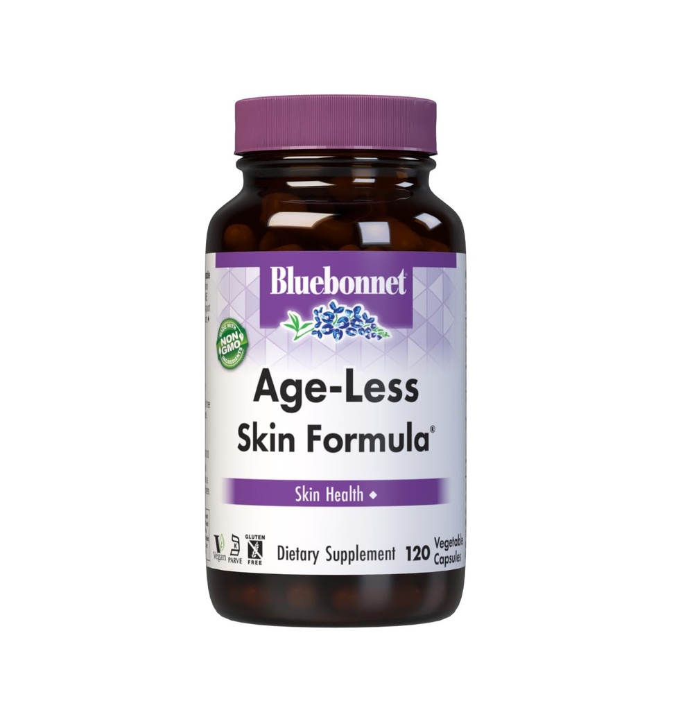 BlueBonnet Age-Less Skin Formula כמוסות, לבן, ירקות, 120 ספירה