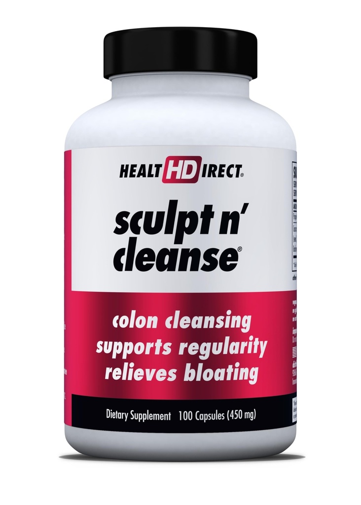 HEALTH DIRECT Sculpt n'נקיזה - Herbal Colony ניקוי עבור בריאות ורגילות העיכול - Natural Detox & Gut Flush תוסף - 100 Veggie קפסולות