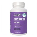 Sanar Naturals Resveratrol תוסף 500 מ"ג - תומך בהזדקנות בריאה, פונקציונליות קוגניטיבית ובריאות הלב - Plant Based Trans Resveratrol - טבעוני, non-GMO, 120 קפסולות