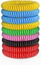 12 Pack Mosquito Bracelets, Mosquito Bands for Adults and Kids with Individually Wrapped & DEET Free, Natural and Waterהוכחה Wristbands Citronella Bracelets for Camping Hiking