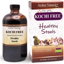 אמבר NaturalZ Kochi Free Herbal תוסף לכלבים, חתולים, ציפורים, ארנבים, וגינאה חזירים | תומך בתפקוד של Bowel בריא | סיוע טבעי לאיזון תזונתי | 16 Fluid Ounce Glass