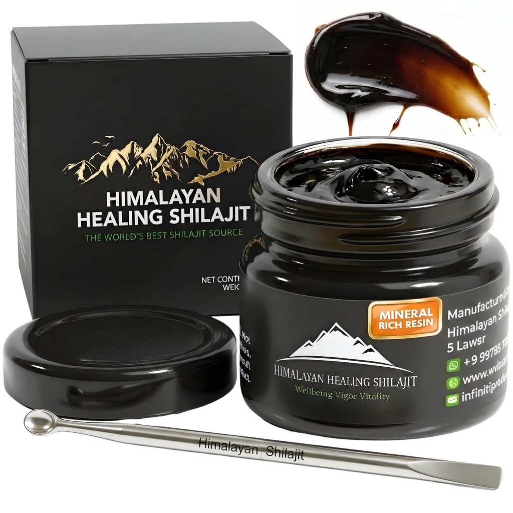גולדה רמת ההימלאיה Shilajit Resin for Men & Women | 500MG Max Potency | מעבדה נבדקה 100% שילאג'יט אורגני עם 85+ Trace מינרלים & Fulvic Acid for Focus, Energy and Immunity 30 Gram