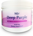 BioPure Deep Purple - All-Natural Superפרי Dietary תוסף עשוי מבלגן סינרגיסטי של Acai אורגני, אורגני Pomegranate, ו-Plum for Gut Health, Immune Support and Total Wellness - 100 גרם