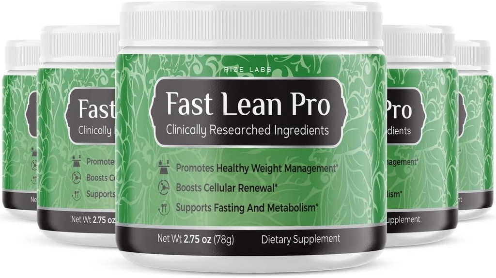 להדגים את המעבדות Fast Lean Pro פורמולה מתקדמת, hydrotion BCAA שתי קפסולות בג'ארד, Easy to Scoop ו Tastes Great - Pack of 5(120 משרתים)