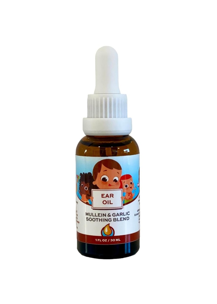 Punkin Butt Baby Ear Oil | אורגני Garlic, Mullein, Calendula אוזניים טיפות בטוח לתינוקות (1 oz)