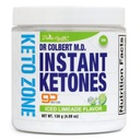 בריאות אלוהית ד"ר קולברט MD Instant Ketones אבקה | Limeade Flavor מומלץ ב-Kto Zone Diet Book