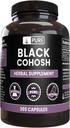 מרכיבים מקוריים טהורים Black Cohosh (365 קפסולות) No Magnesium Or Rice Fillers, Always Pure, Lab מאומת