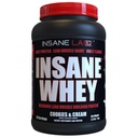 Insane Labz Insane Whey,100% שריר בניין Whey חלבון, BCAA Amino פרופיל, Mass Gainer, Mealחליף (Cookies & Cream, 30 משרתים)