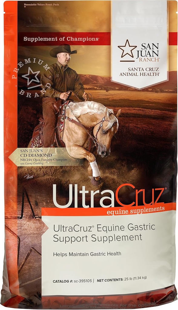 UltraCruz® Equine Gastric תומך תוספי סוסים, 25 lb