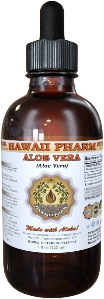 Aloe Vera נוזל לחלץ, אורגני Aloe Vera (Aloe Vera) Tincture תוסף 4 oz