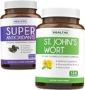 Antioxidants & St. John's Wort (2-Month Supply Supply) Serenity Antioxidant Band - Super Antioxidants - Powerful Super Food Daily Bell (120 Caps) & St. John's Wort - Powerful 9000mcg Extract (120 Caps)