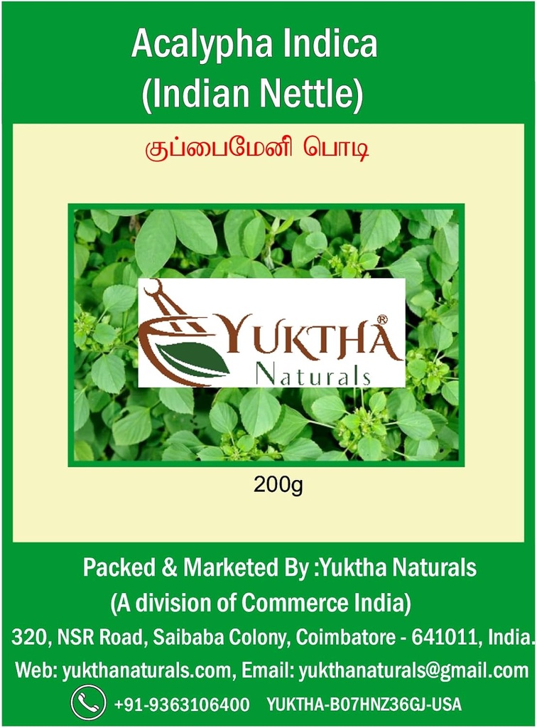 Naturals Harita Manjari Kuppaimeni / Acalypha Indica אבקה / הודי Nettle - 200g
