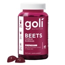 Goli Nutritional תוסף, Beets Cardio Gummy - 60 Count - 100mg CoQ10 & Beet Root Extract - Gluten-Free, טבעוני, non-GMO, ו- Gelatin-Free. Nature's Great Superfood.