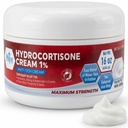 MED Pride 1% Hydrocortisone Cream Bulk 16 Oz מקסימלית הקלה עבור אקסזמה, Dermatitis, Rashes, Mosquito Bites