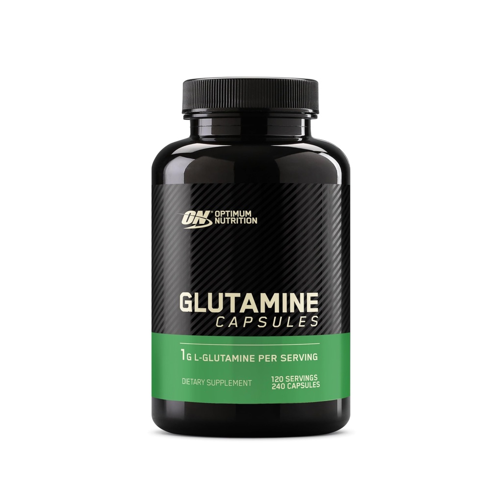 Optimum Nutrition L-Glutamine שריר קפסולות התאוששות, 1000 מ"ג, 240 הרוזן (Package May Vary)