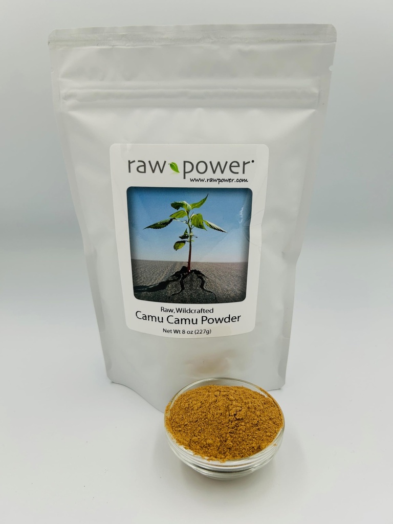 Raw Power Camu Kamu Bre אבקת, 8 oz (227g), גלם, בריא, 100% טהור, non-GMO, אורגנים