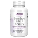 Now Foods Solutions, Bamboo Silica Beauty, Support for Hair, Skin & Nails, Standardized to 70% Silica, 90 קפסולות Veg
