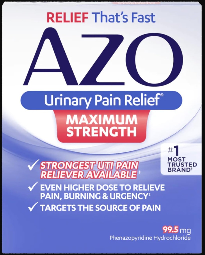 Azo Urinary Pain Relief Max Power 12 טבליות