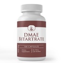 מרכיבים מקוריים טהורים DMAE Bitartrate, (100 קפסולות) תמיד טהור, ללא תוספות או מילויים, מעבדה מאומתת