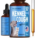 כלב Cough Treatment נוזלי - Kennel Cough for Dogs & Cats - for Breathing in All Life Cycle - Marshmallow Root + Mullein in the Structure - תוסף טבעי עבור All Breeds - 2 Oz