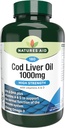 Natures Aid High Power Cod Liver Oil 1000mg עם ויטמין A & D - 180 קפסולות