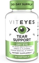 Viteyes Tear Support Eye Soothing Blend, Occasional Dry Eye Supplement, No Eye Drops, Redness Relief, Eye Vitamin, Allergy Support for Itchy Eyes, Omega-3 Fish Oil, 30 Softgels