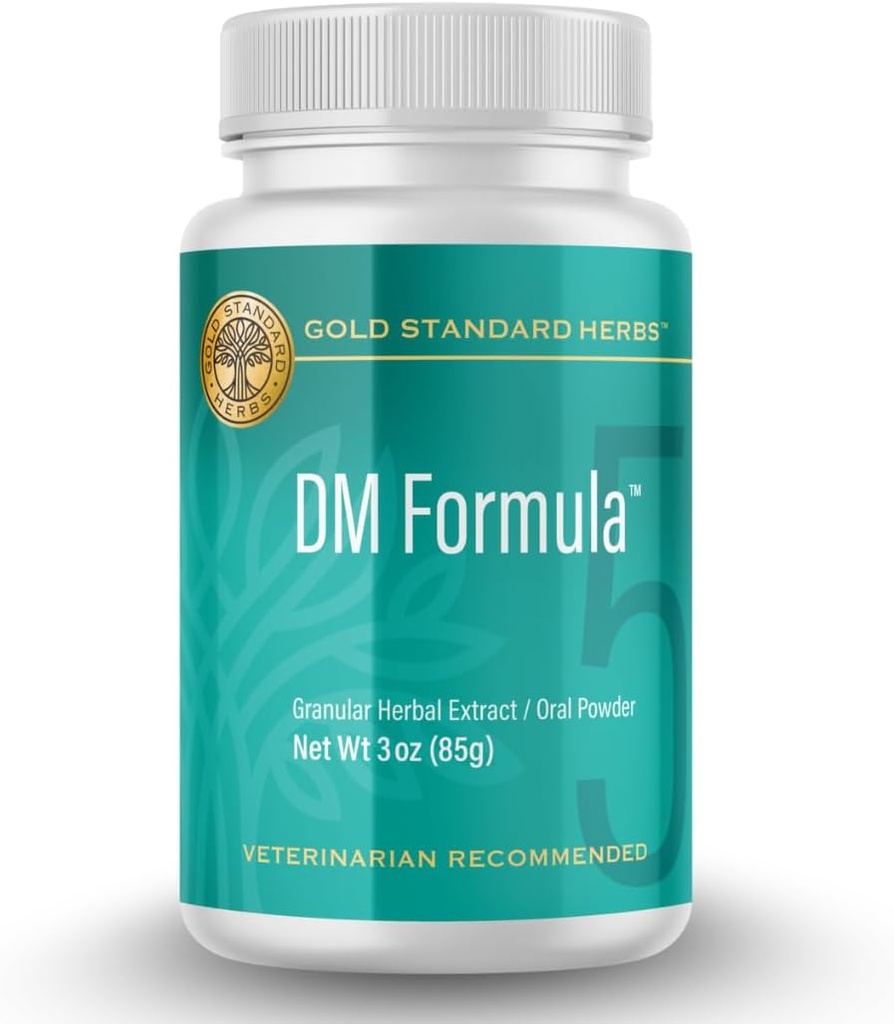 DM פורמולה Degenerative Myelopathy הקלה לכלבים על ידי Gold Standard Herbs, All Natural Granular Herbal Extract, 85 גרם אבקת