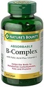 Nature's Bounty Absorbable B-Complex with Folic Acid Plus ויטמין C, 100 Softgels