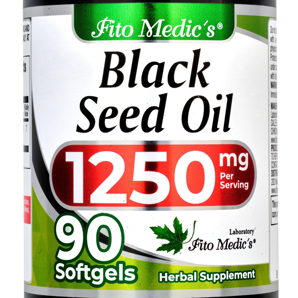 שמן שחור Seed | 1250 מ"ג | Black Seed Oil כמוסות | Pure | Black Seed Oil Pills | 90 Softgels of | Organic Black Seed Oil
