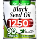 שמן שחור Seed | 1250 מ"ג | Black Seed Oil כמוסות | Pure | Black Seed Oil Pills | 90 Softgels of | Organic Black Seed Oil