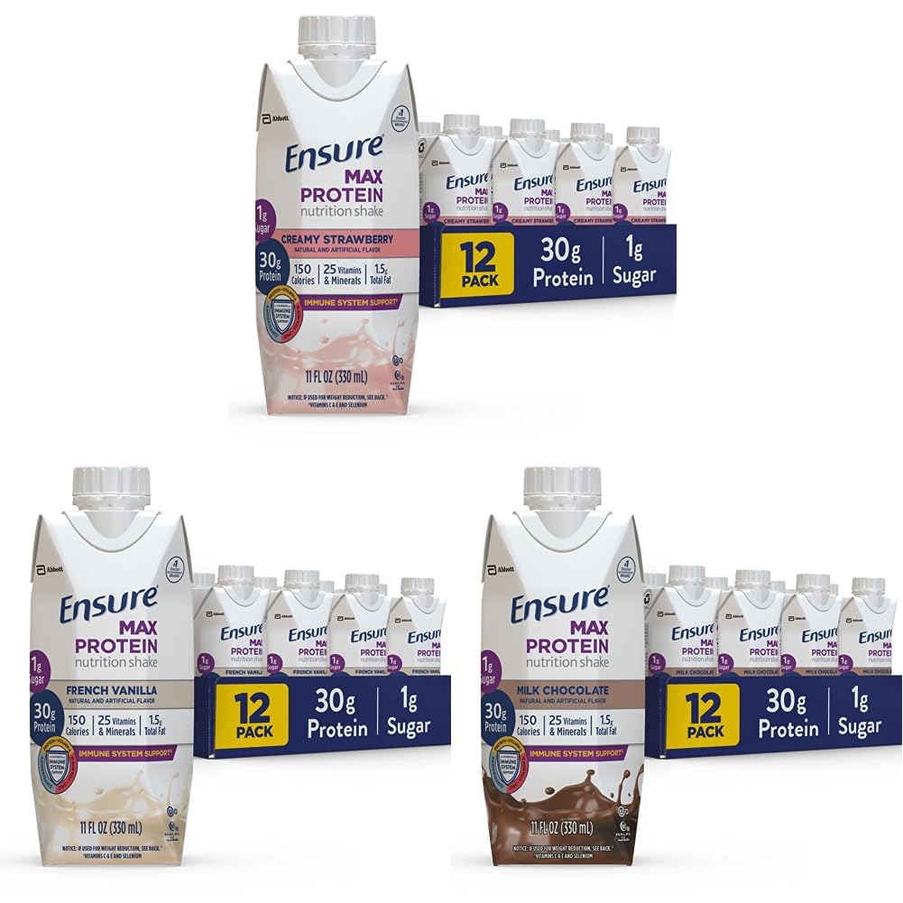 ודא מקס חלבון דיאטה שקד, 11 fl oz, 12 Count & Max דיאטה שקד, 11 fl oz (Pack של 12) ו Max חלבון תזונה שקד עם 30 גרם של חלבון, 1g של סוכר, 11 Fl Oz (Pack של 12)