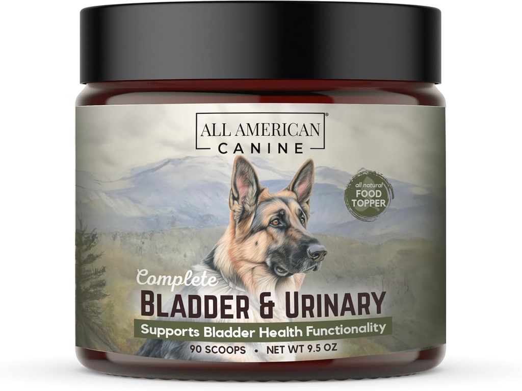 Complete Bladder & Urinary Natural Protein-Enriched Powdered Cranberry Food Topper for All Dogs, Supporting Urinary Health - 90 Servings