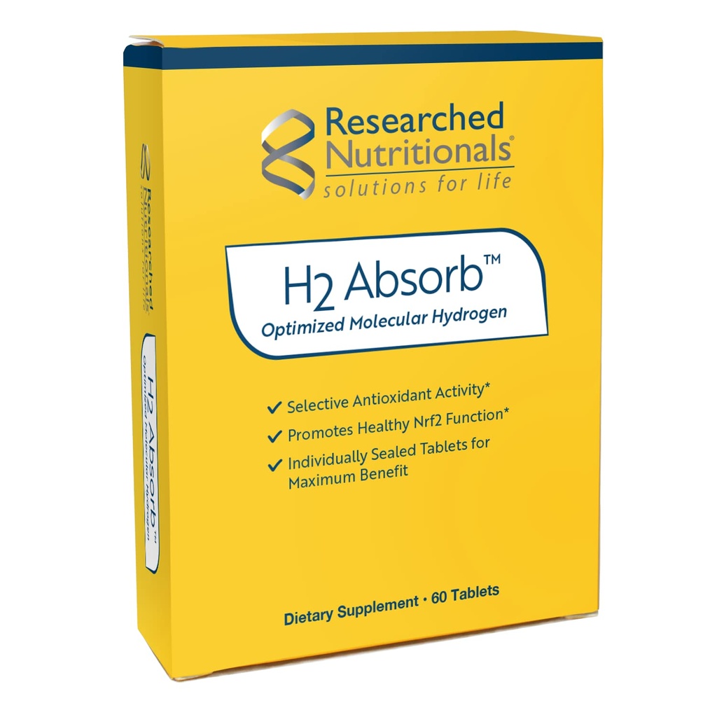 גלולות H2 Absorb Molecular hydrogen Tablets - מיידית hydrogenated Water & Antioxidant תוסף - Rejuvenating לשתות כדי לקדם אנרגיה והזדקנות בריאה (60 טבליות)