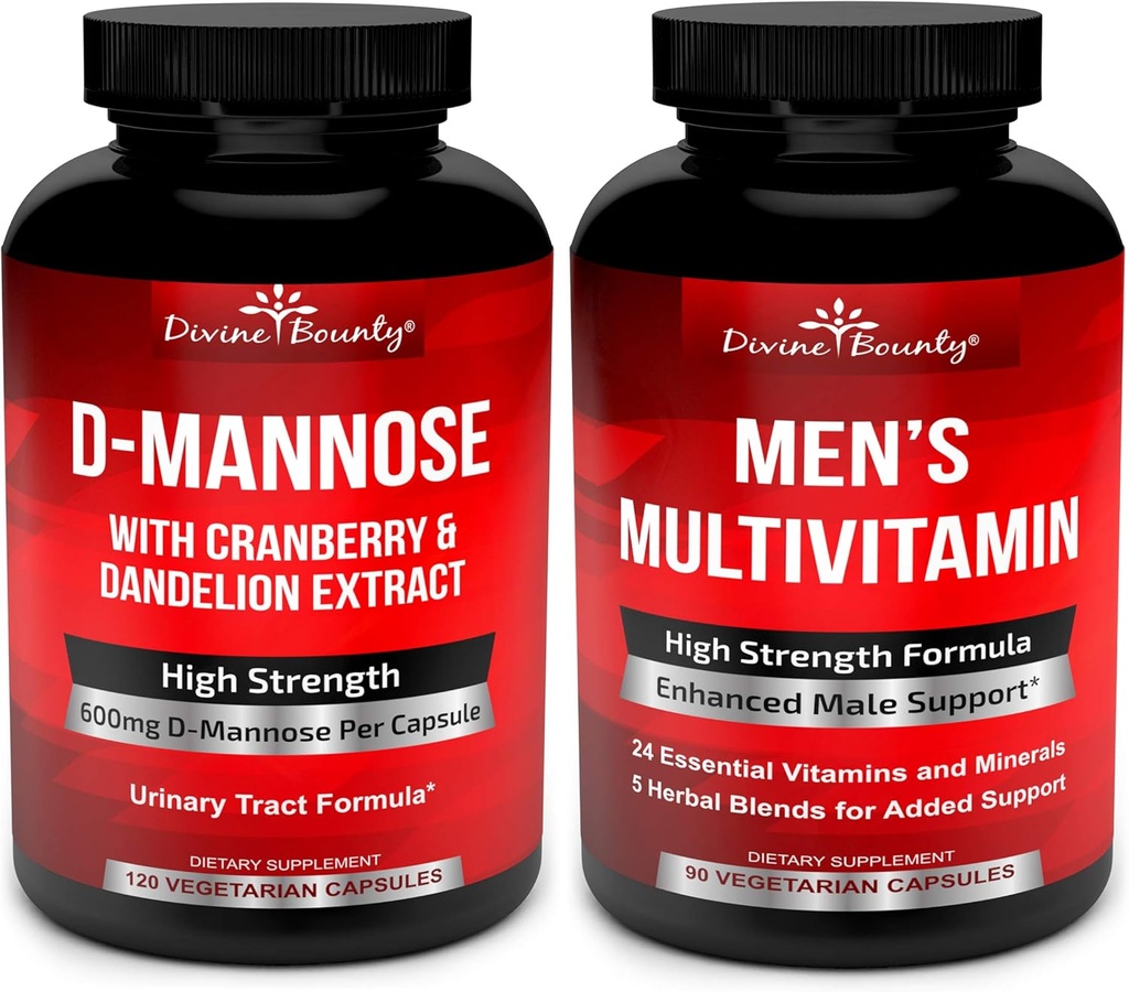 קפסולות של בוני D-Mannose & Mens Multivitamin Bundle