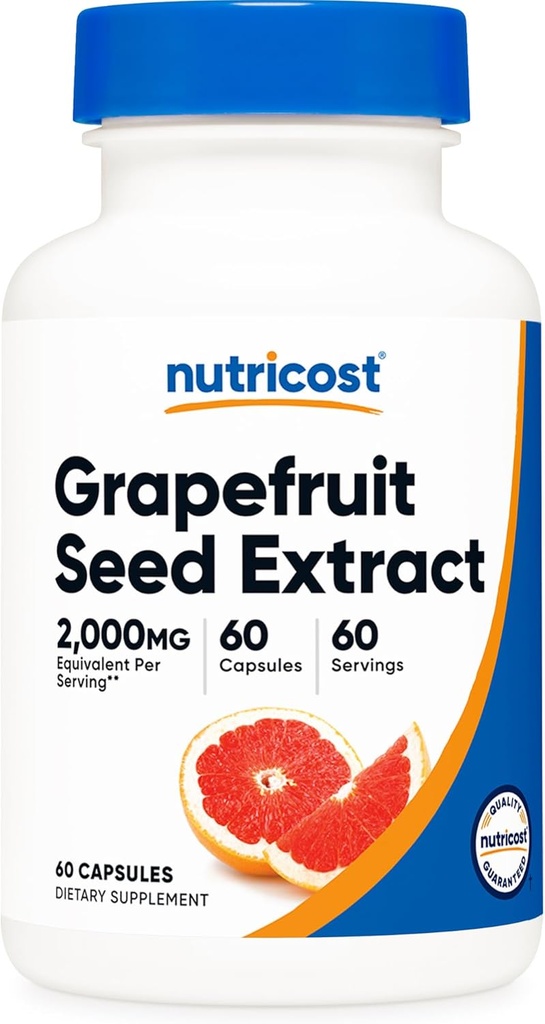 Accost Grapeפרי Seed לחלץ 2,000 מ"ג, 60 קפסולות צמחוניות - Gluten Free, non-GMO