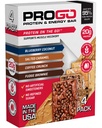 ProGo חלבונים Bars, סוכר נמוך, חטיפים חלבון גבוה (עד 21g) - 95% טהור Isolate עבור צמיחה מהירה יותר שריר התאוששות, קלוריות נמוכה, w / Peanut Butter & Raw Honey (4-Count, Starter Pack)