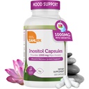 Zahler Inositol תוספת קפסולות 1000 מ"ג - Mood & Nervous System תומך תוספי תמיכה לנשים - הורמון ותפקוד או השחלות בריא - כשר, גלוט חינם, חלב חינם - 120 הרוזן ספירה
