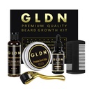 GLDN Beard Kit - כולל שמן Beard, Beard Serum, Beard Comb & Beard Derma Roller