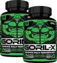 טסטוסטרון Booster תוספת לגברים - גוריל X Workout זכר Enhancing Pills 1000 מ"ג - הגדלת גודל, כוח ואנרגיה - עם הורנסי גואה Weed, Tongkat Ali & Tribulus Terrestris - 60 קפסולות (2pk)