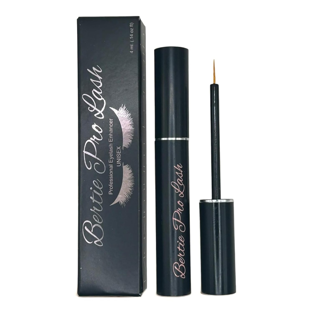 Bertie Pro Lash Enhancing Eyelash ו- Eyebrow growth Serum (4 מ"ל) Premium Make Up Vegan & Cruelty-Free Treatment for Natural Lashes, הרחבות & Eyebrows.