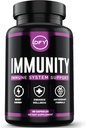 DFY Immune תומך קפסולות - עם Elderberry Sambucus, ויטמין C, Sambucus Elderberry, ויטמין D3 5000 IU, Zinc וג'ינג'ר