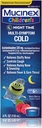 Cold, Cough ו-Fever, Mucinex Children's Multi-Symptom, Night Time Cold נוזל, המעורב ברי, 4oz, מפחית את Fever, Controls Cough, Relieves Stuffy Nose