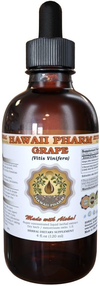 תמצית נוזלי Grape (Vitis Vinifera) Seed Tincture תוסף 2 oz