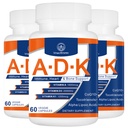 תוספי ויטמין ADK 20000 IU - ויטמין A, D3 ו-K1 ללב, בריאות העצם ו- Immune תומכים בויטמין ADK 180 קפסולות