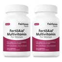 Proven Health FertilAid עבור נשים | תוספי ויטמינים טרום לידתי עבור נשים | קונספט עבורה עם Vitex ו Folate | תמיכה מחזור סדירות ו- Ovulation* | 180 קפסולות