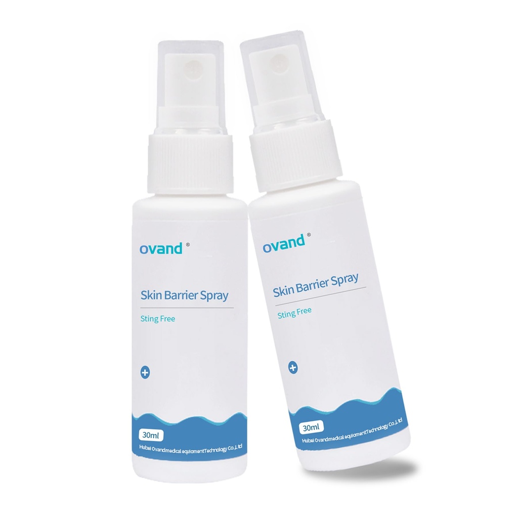 60ml Ostomy Skin Barrier Spray, No-Alcohol No-Sting Ostomy Care Skin Barrier Spray Colostomy Supplies Accessories