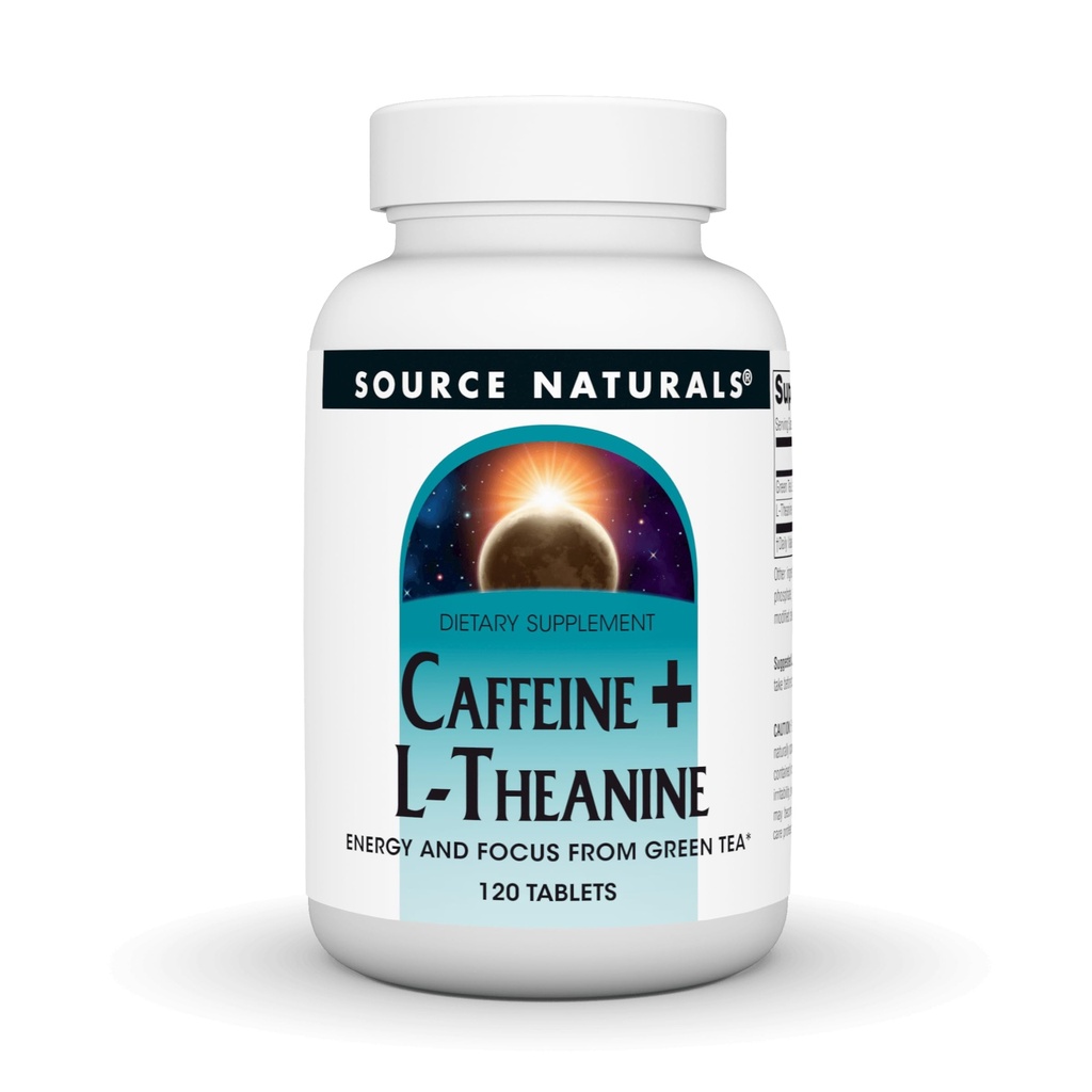 מקור Naturals Caffeine + L-theanine, Energy and Focus Support from Green Tea